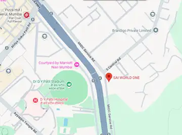 Sai World One location map, Nerul, Navi Mumbai